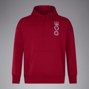 CANTERBURY OVERSIZE HOODY AM RED - L