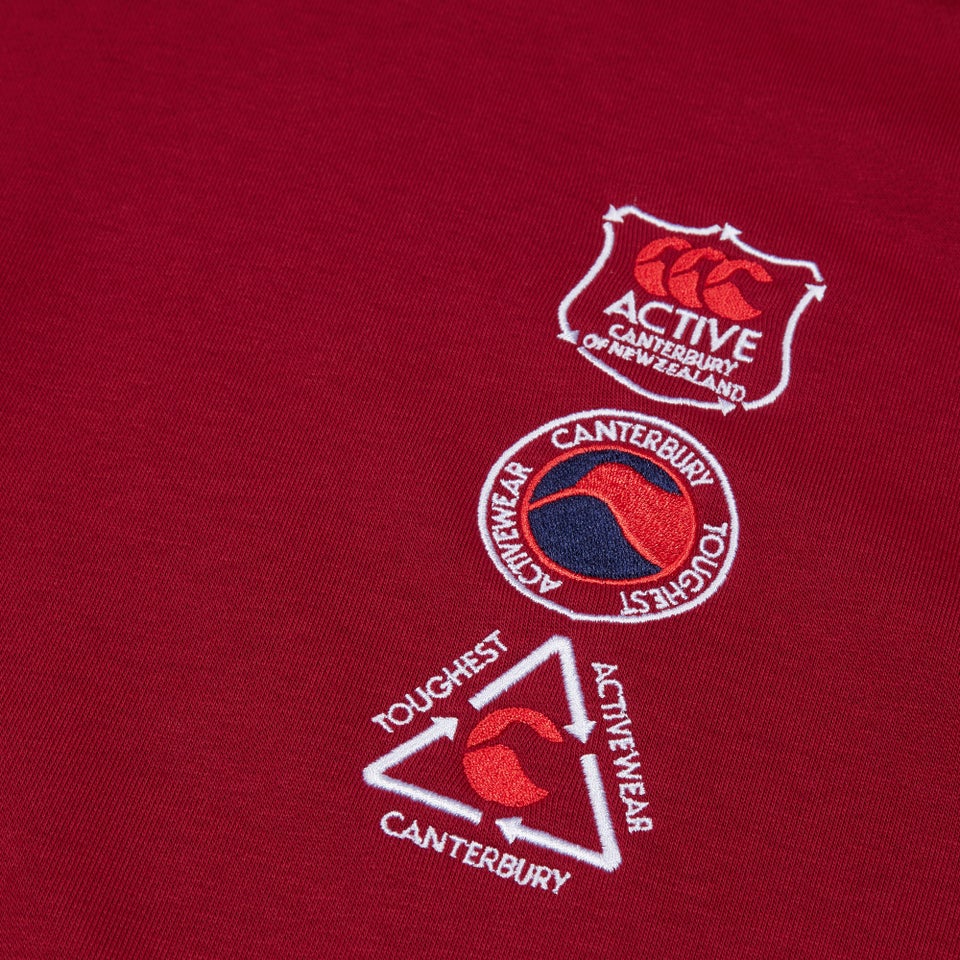 CANTERBURY OVERSIZE HOODY AM RED