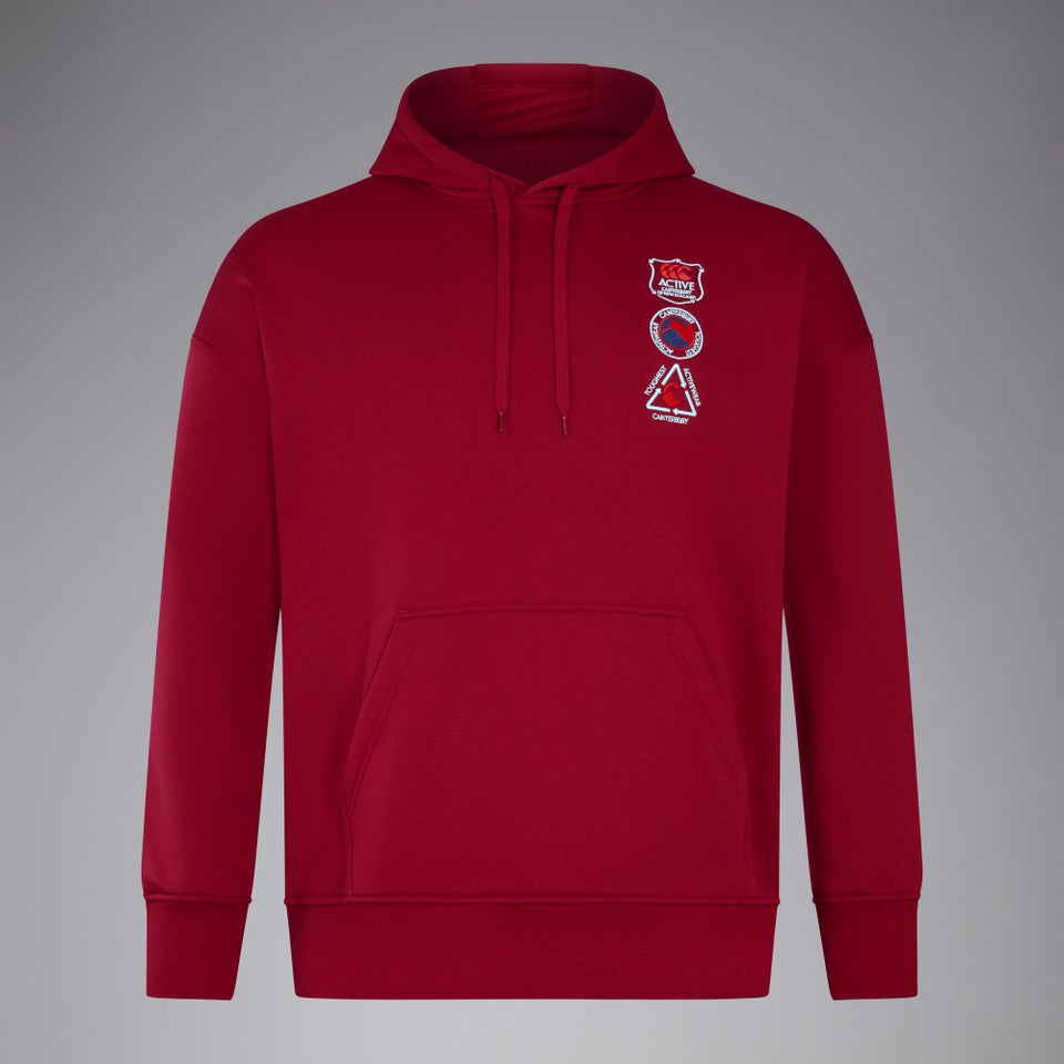 CANTERBURY OVERSIZE HOODY AM RED