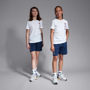 Junior Unisex Cotton Short Blue