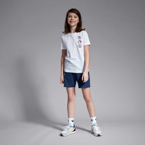 Junior Unisex Cotton Short Blue
