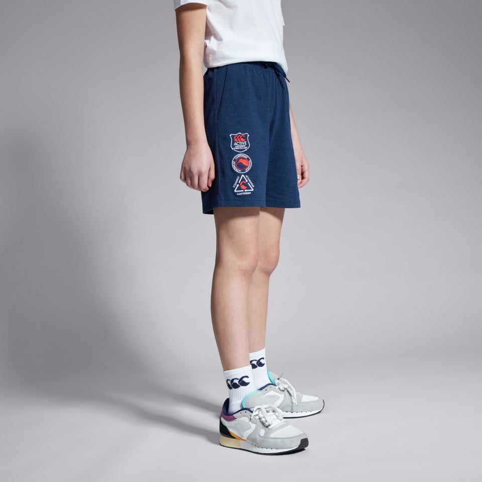 Junior Unisex Cotton Short Blue