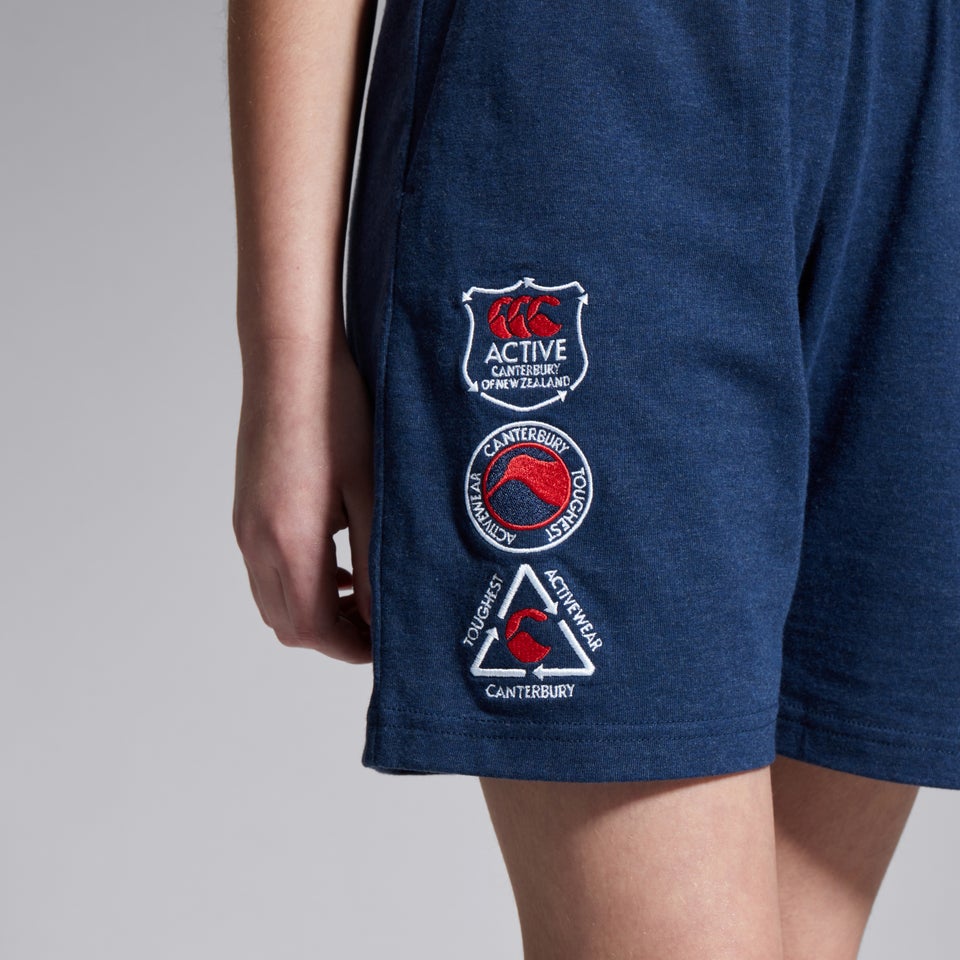 Junior Unisex Cotton Short Blue