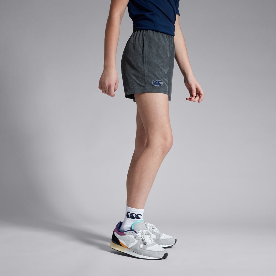 Junior Unisex Woven Short Grey