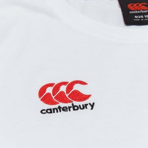 CANTERBURY SMALL LOGO COTTON TEE W AF WHITE