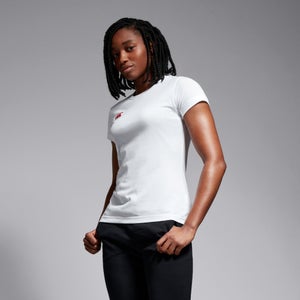 CANTERBURY SMALL LOGO COTTON TEE W AF WHITE