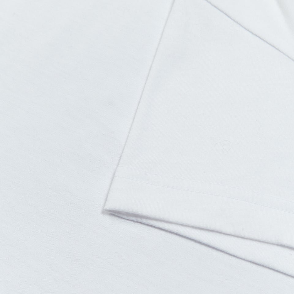 Womens Small Logo Cotton Tee White