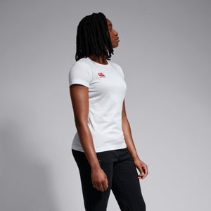 CANTERBURY SMALL LOGO COTTON TEE W AF WHITE