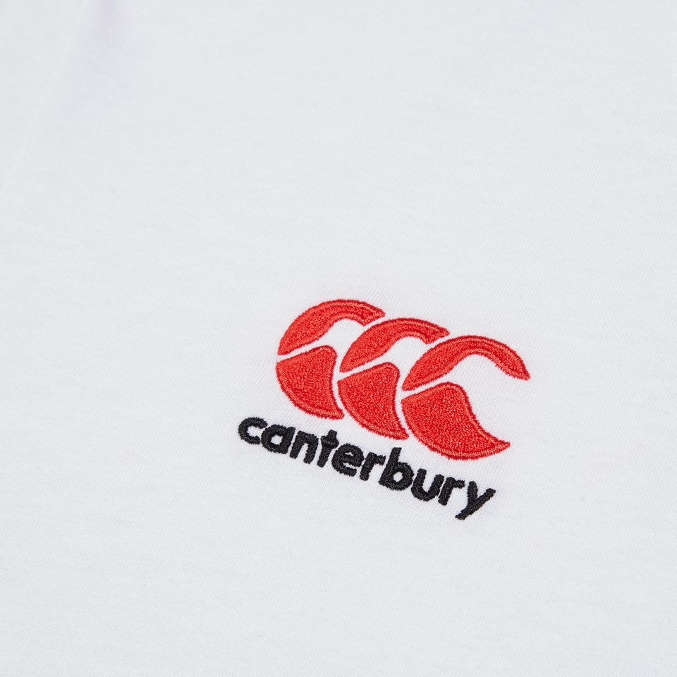 Mens Small Logo Cotton Tee White