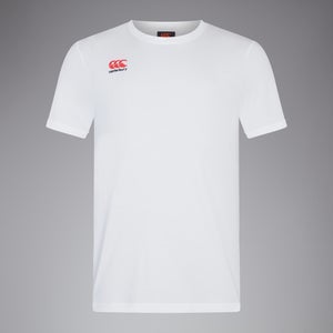 Mens Small Logo Cotton Tee White