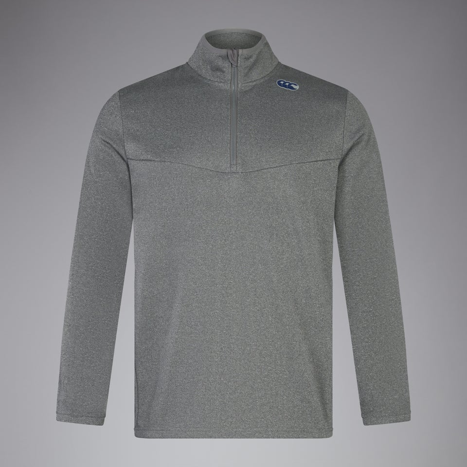 Mens Quarter Zip Fleece Grey