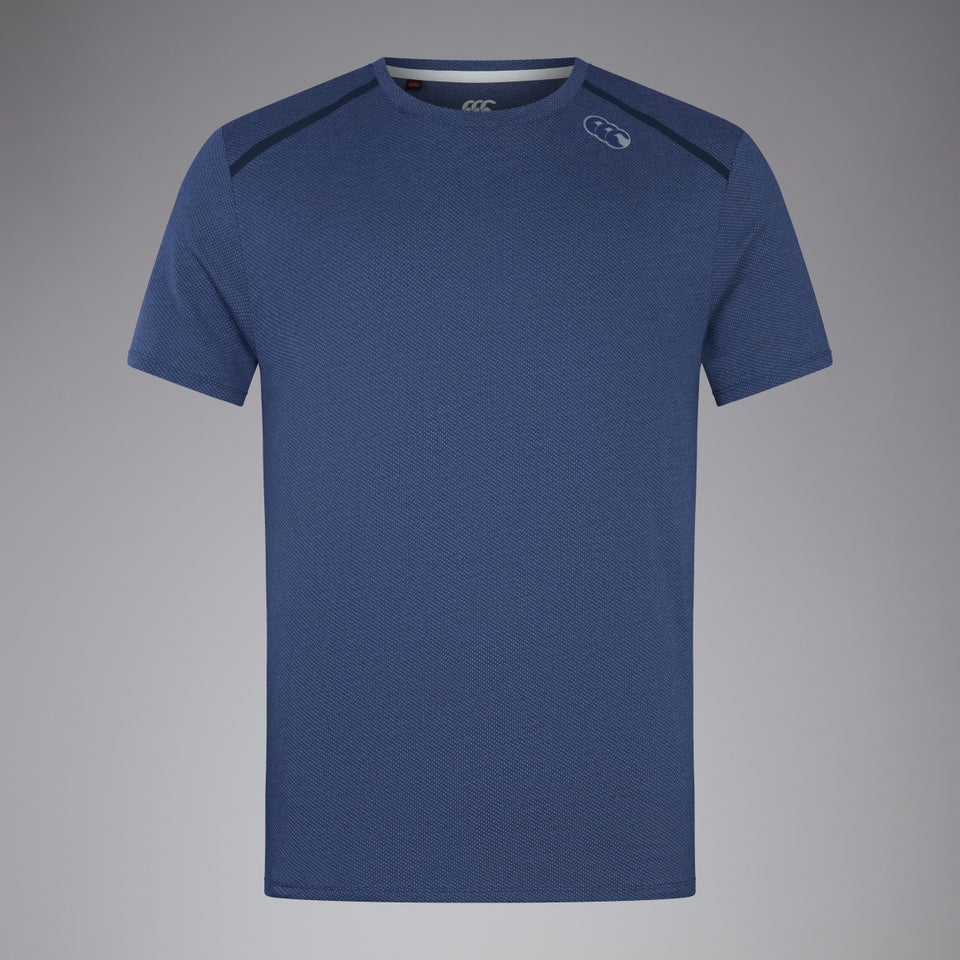 Mens Short Sleeve Training Tee Blue