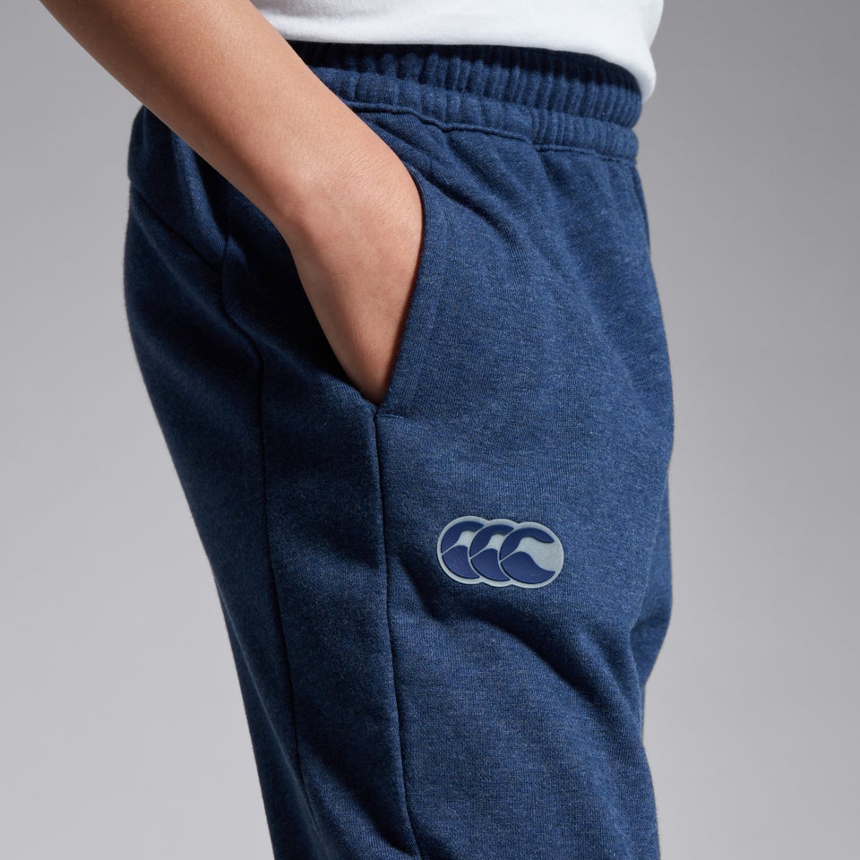 Junior Unisex Printed Panel Pant Blue