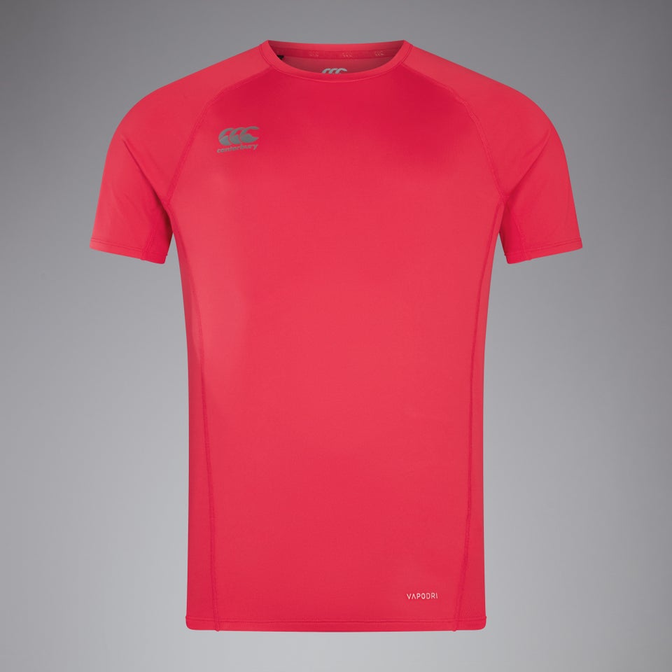 CANTERBURY SMALL LOGO SUPERLIGHT TEE AM RED