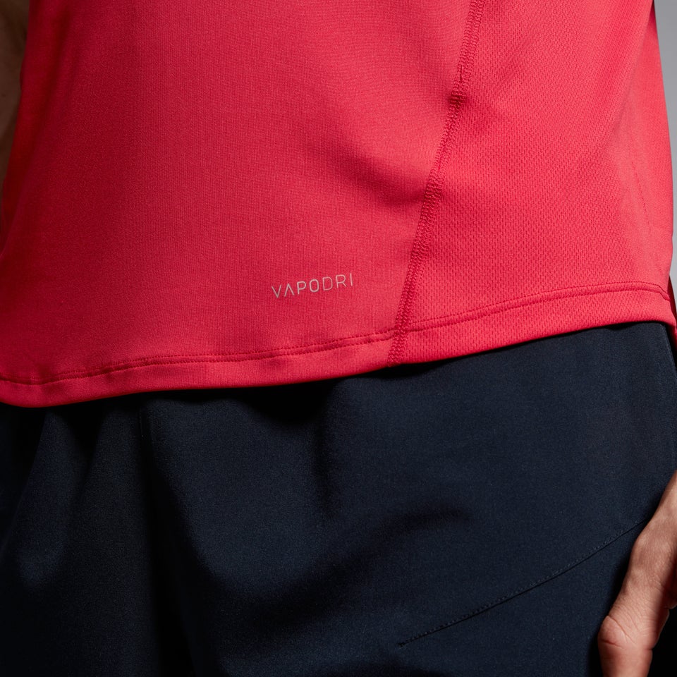 CANTERBURY SMALL LOGO SUPERLIGHT TEE AM RED