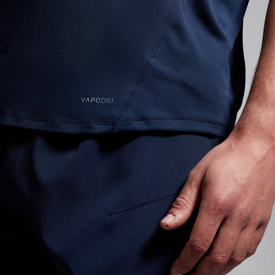 Mens Large Logo Superlight Tee Navy