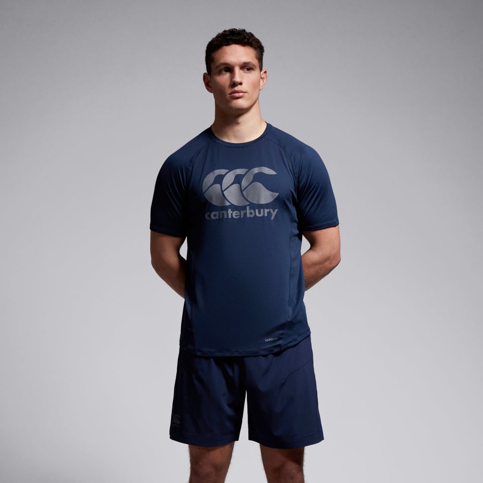 CANTERBURY LARGE LOGO SUPERLIGHT TEE AM NAVY