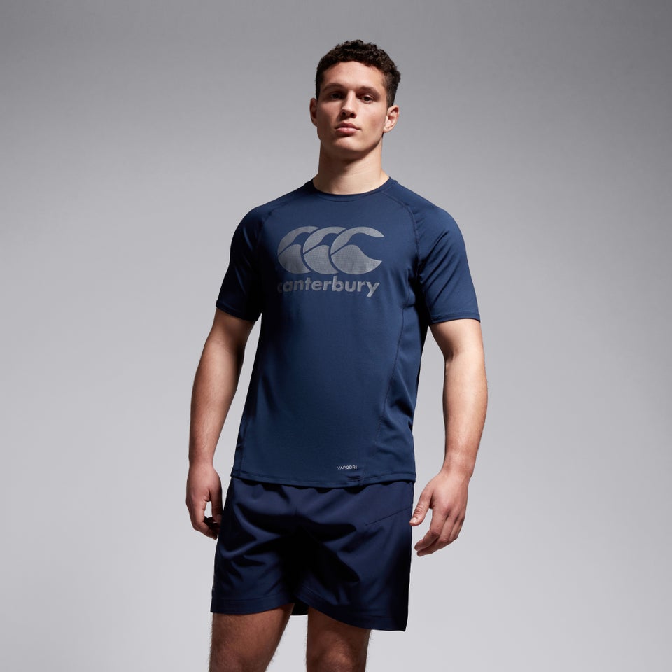 CANTERBURY LARGE LOGO SUPERLIGHT TEE AM NAVY