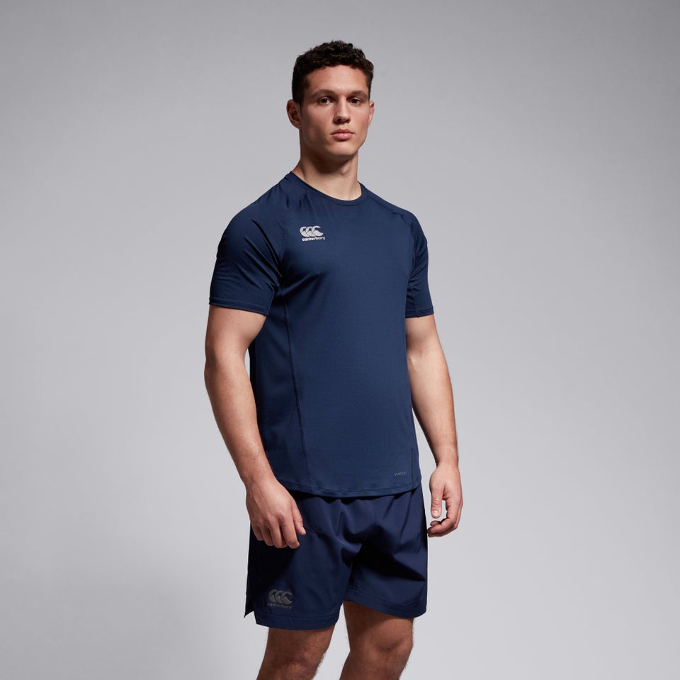CANTERBURY SMALL LOGO SUPERLIGHT TEE AM NAVY