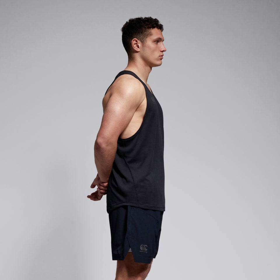 CANTERBURY SUPERLIGHT SINGLET AM BLACK