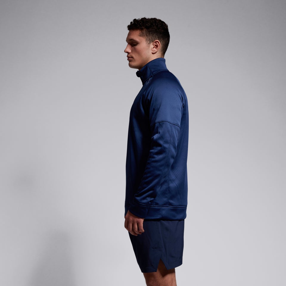 Mens 1/2 Zip Thermoreg Fleece Blue