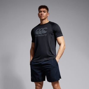 CANTERBURY LARGE LOGO SUPERLIGHT TEE AM BLACK