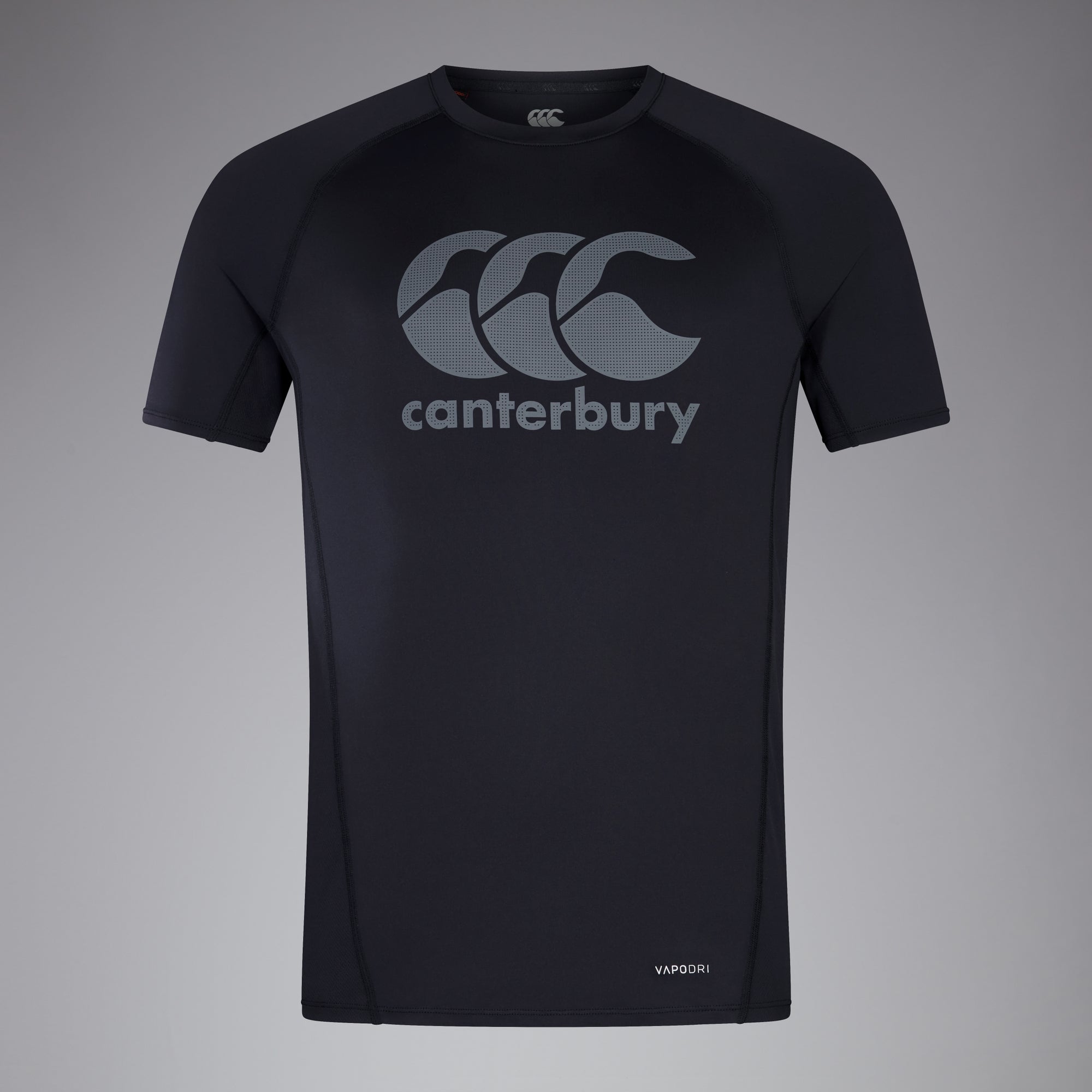 CANTERBURY LARGE LOGO SUPERLIGHT TEE AM BLACK | Canterbury Australia