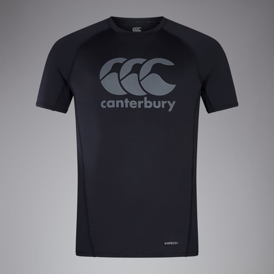 CANTERBURY LARGE LOGO SUPERLIGHT TEE AM BLACK