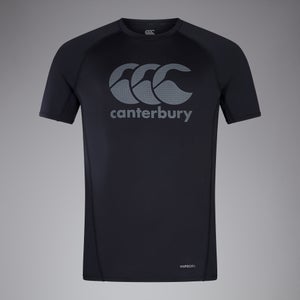 CANTERBURY LARGE LOGO SUPERLIGHT TEE AM BLACK
