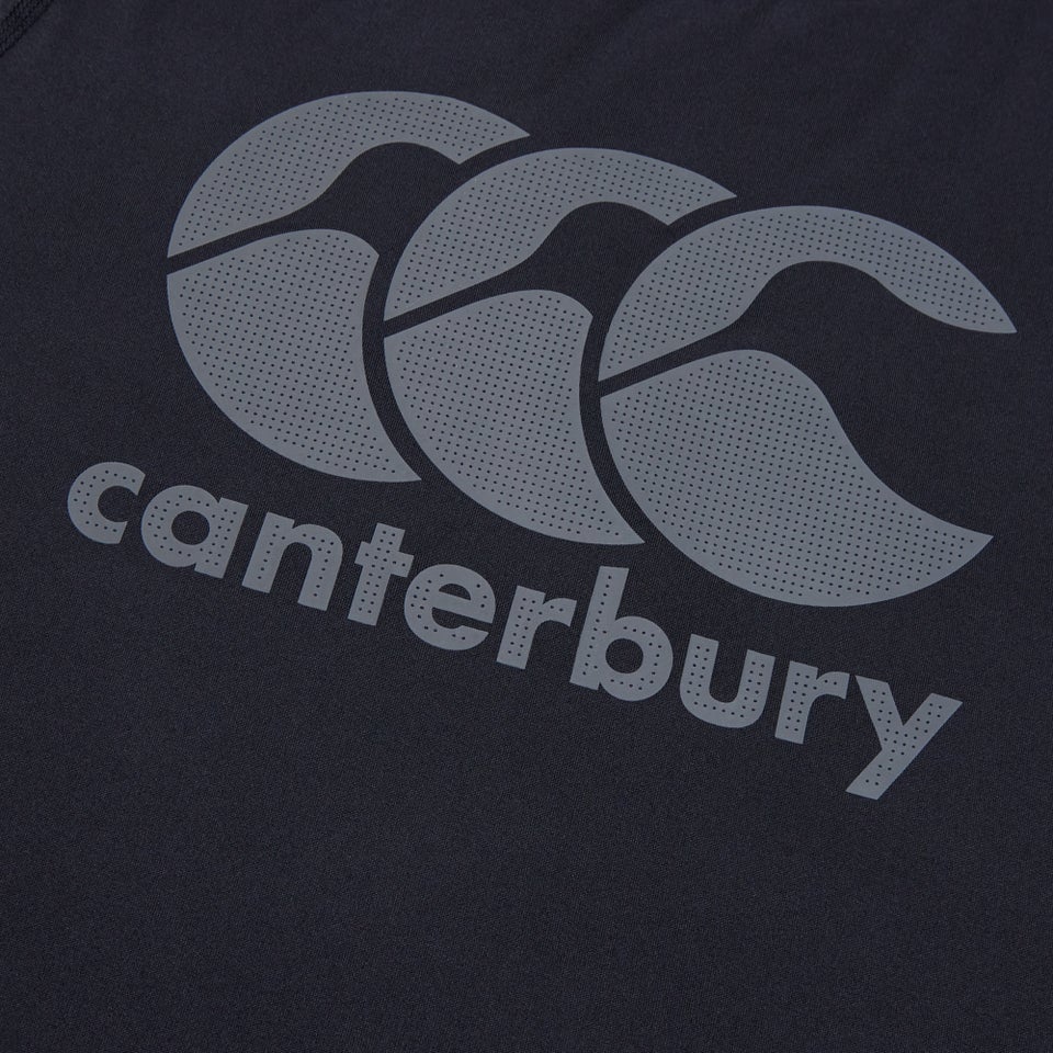 CANTERBURY LARGE LOGO SUPERLIGHT TEE AM BLACK