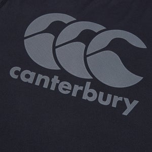 CANTERBURY LARGE LOGO SUPERLIGHT TEE AM BLACK