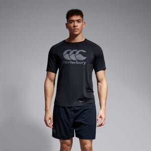 CANTERBURY LARGE LOGO SUPERLIGHT TEE AM BLACK