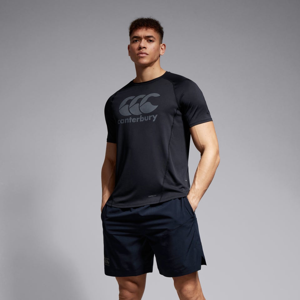 Mens Large Logo Superlight Tee Black