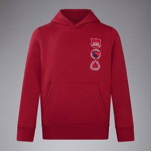 Junior Unisex Overhead Hoody Red