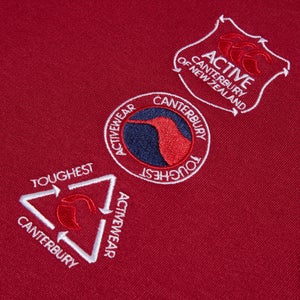 Junior Unisex Overhead Hoody Red