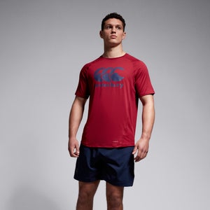 Mens Large Logo Superlight Tee Red