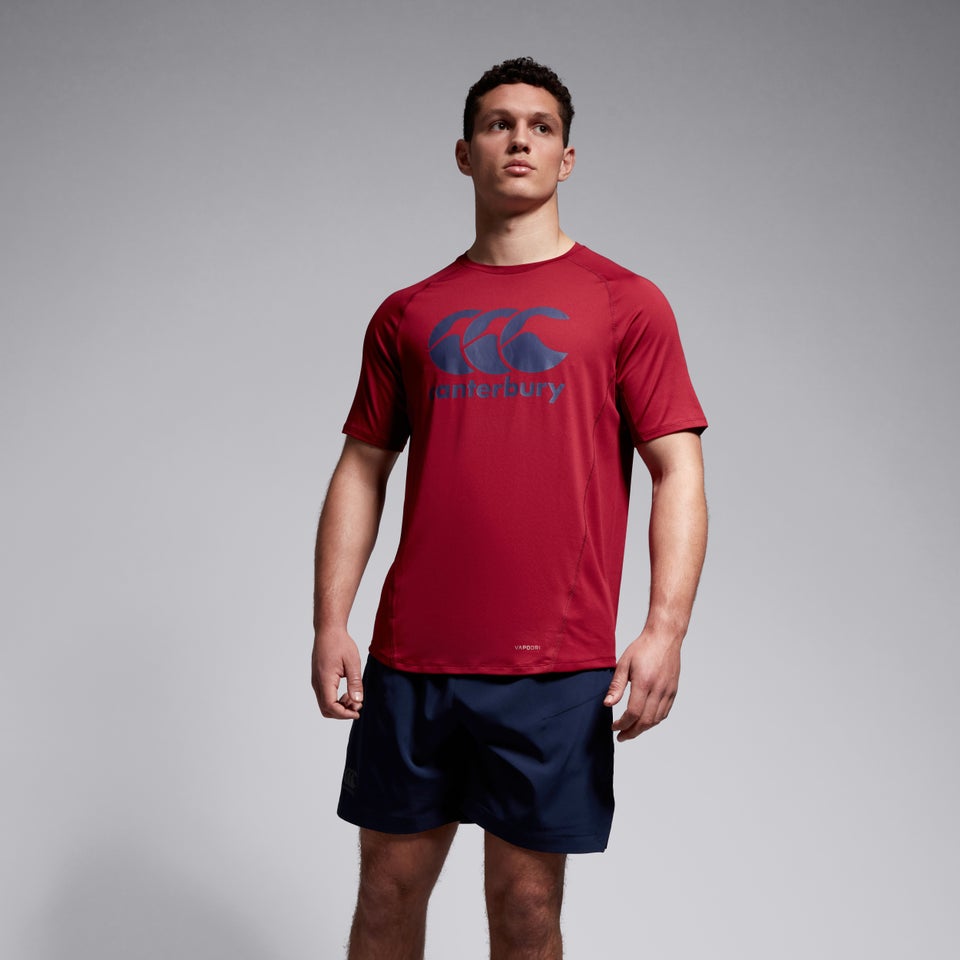 Mens Large Logo Superlight Tee Red