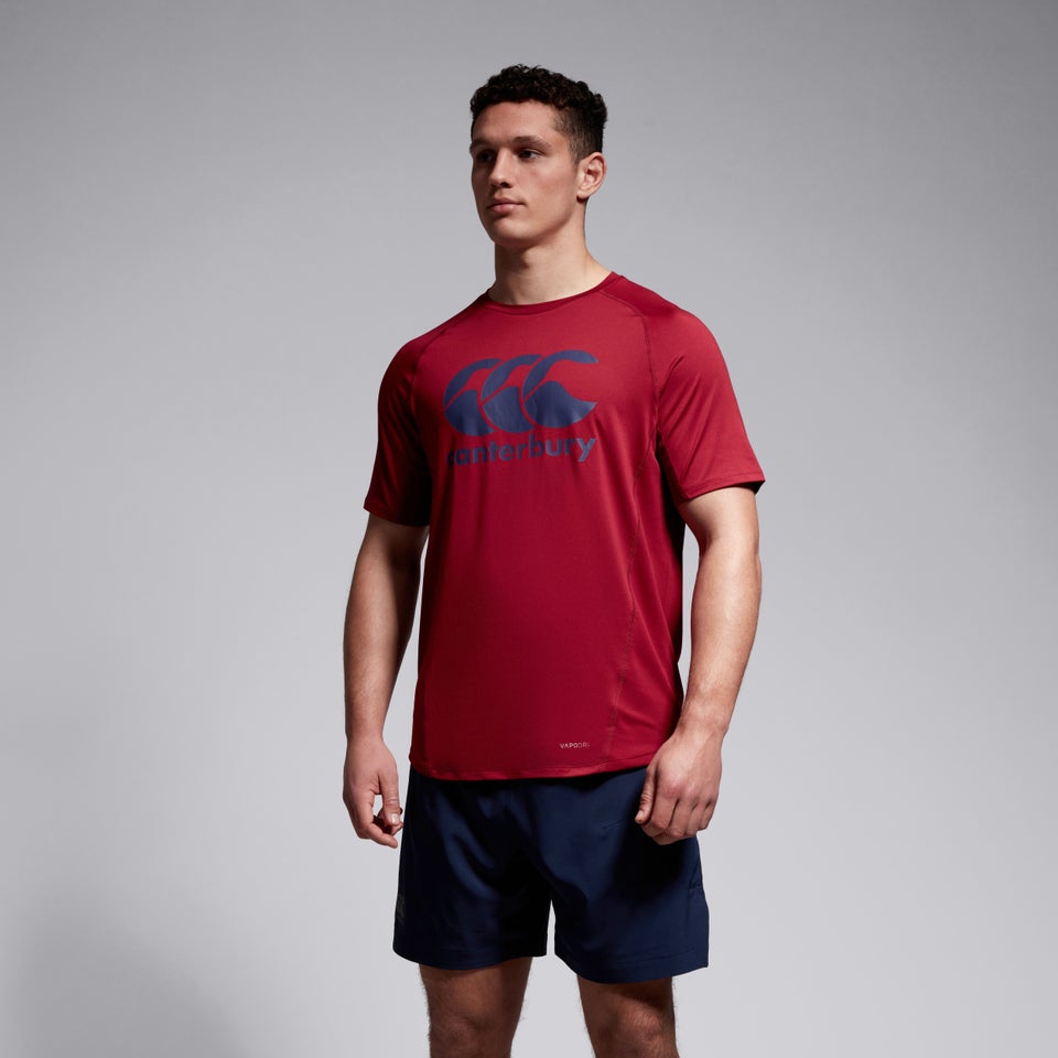 Mens Large Logo Superlight Tee Red