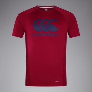 Mens Large Logo Superlight Tee Red