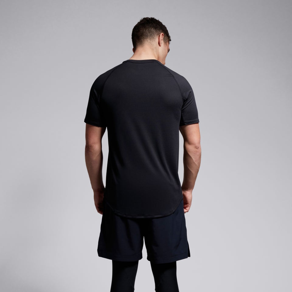 CANTERBURY SMALL LOGO SUPERLIGHT TEE AM BLACK