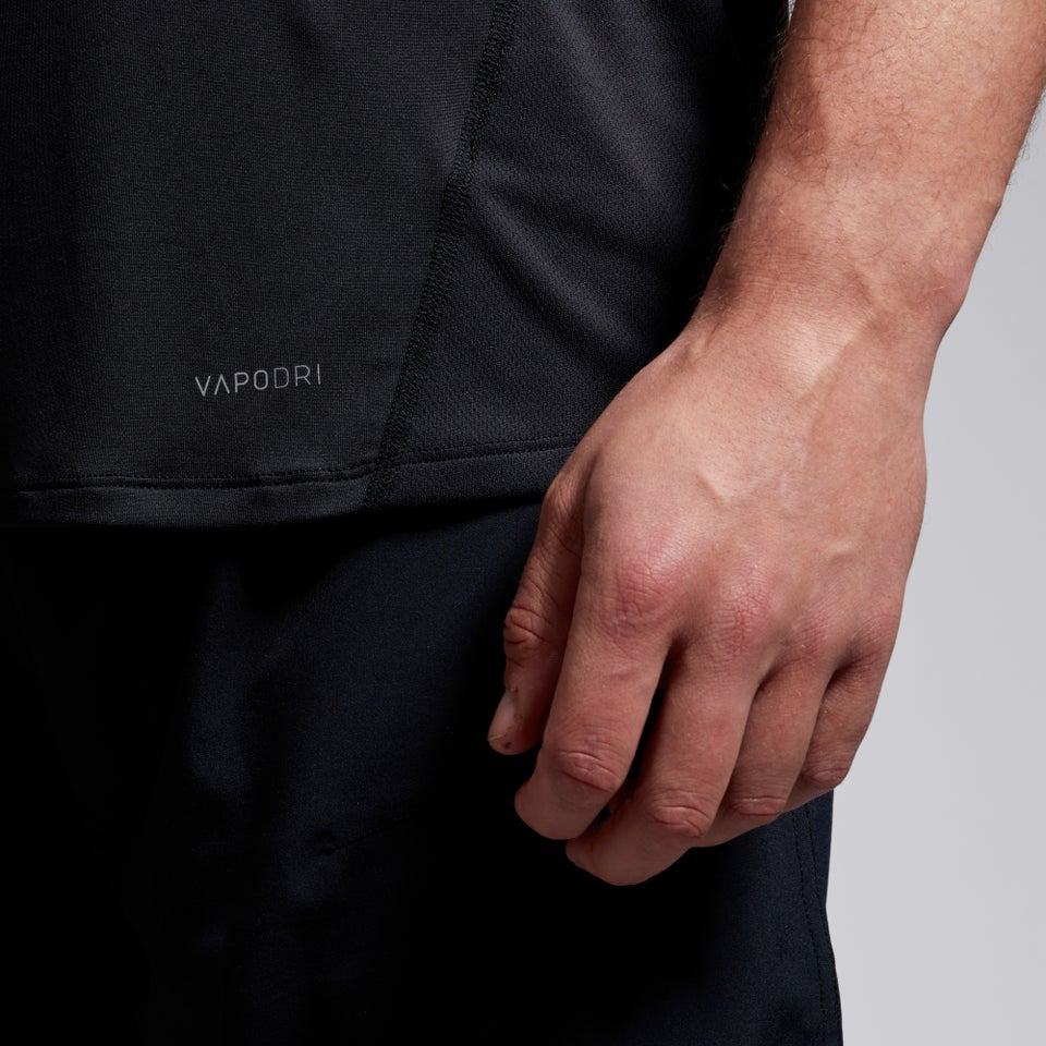 CANTERBURY SMALL LOGO SUPERLIGHT TEE AM BLACK