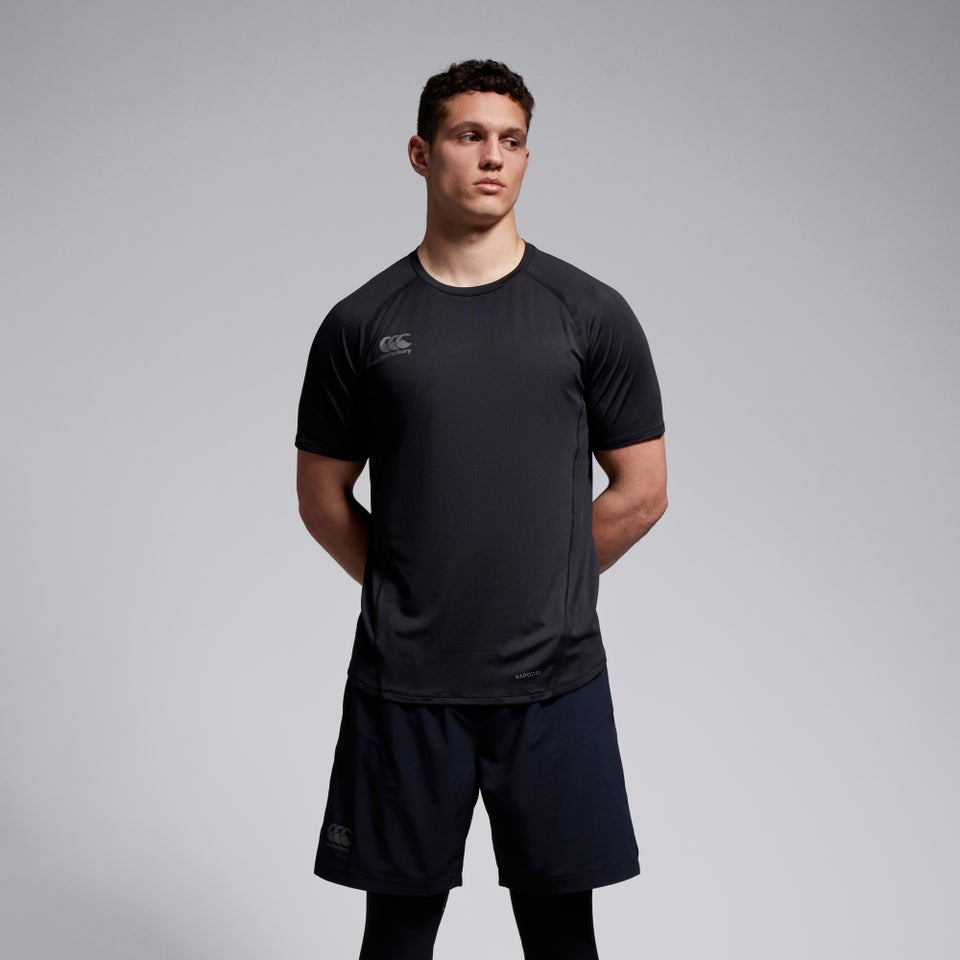 CANTERBURY SMALL LOGO SUPERLIGHT TEE AM BLACK