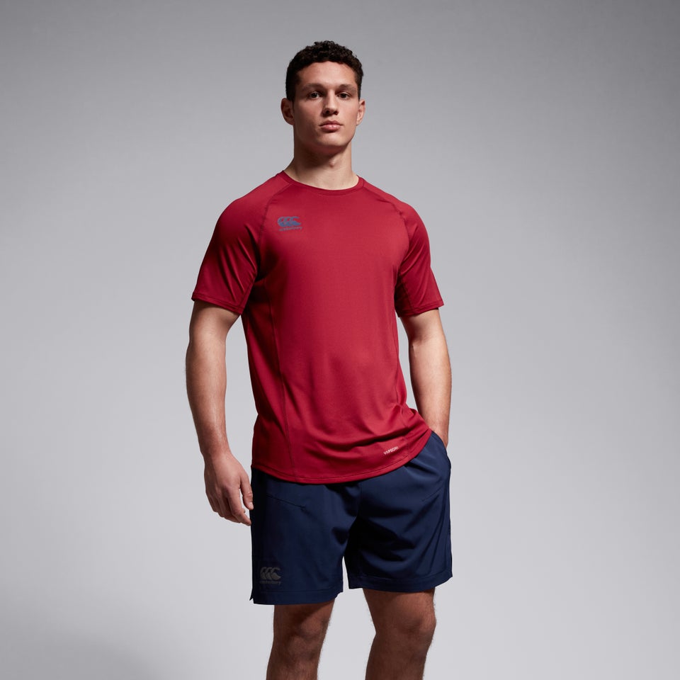 Mens Small Logo Superlight Tee Red