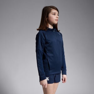 Junior Unisex Overhead Training Hoody Blue