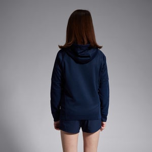 Junior Unisex Overhead Training Hoody Blue