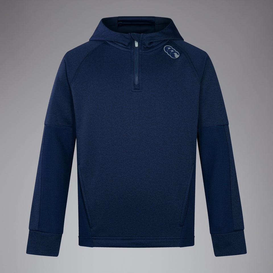 Junior Unisex Overhead Training Hoody Blue