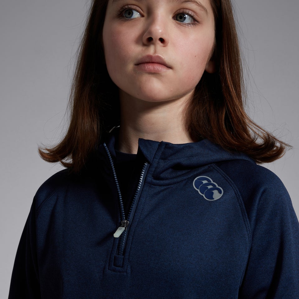 Junior Unisex Overhead Training Hoody Blue