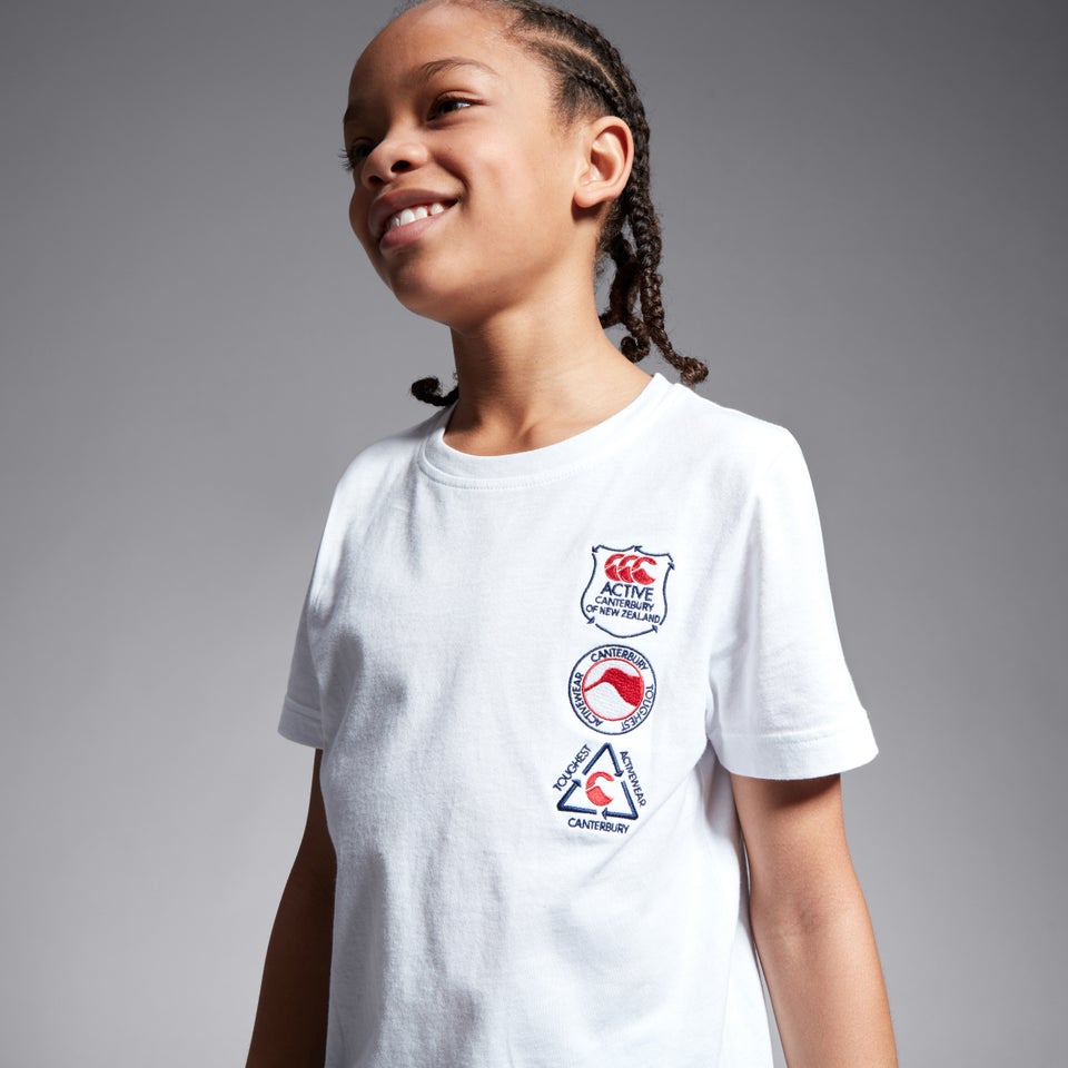 Junior Unisex Seasonal Cotton Tee White