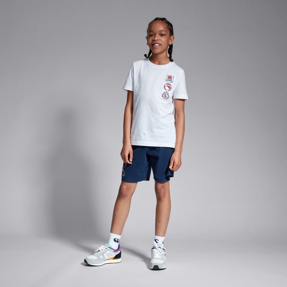 CANTERBURY COTTON SS TEE K JU WHITE