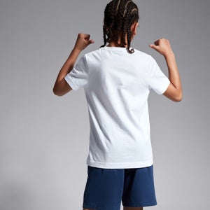 Junior Unisex Seasonal Cotton Tee White